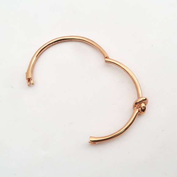KATE SPADE Sailor's Knot hinged bangle bracelet rose gold - Picture 4 of 6